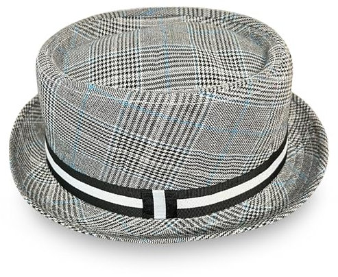 Thorness Grauer unhöflicher Ska Pork Pie Hut, Größe 58 cm, Größe M, Unisex Pork Pie Hut, grau, 58