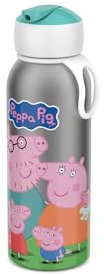 Mepal - Thermoflasche Flip-up Campus - Isolierte Trinkflaschen für Kinder - Edelstahl Thermosflasche - 9 Stunden heiß & 12 Stunden kalt - BPA-frei - 350 ml - Peppa Pig