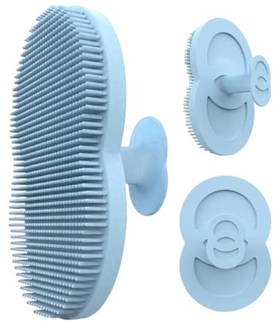 Gesichtspuder – Peeling-Pinsel aus Silikon für Reisen und zu Hause | Gesichtsmassagegerät | Reinigungswerkzeug in Eierform für die Poren, sanfte Pflege der Poren