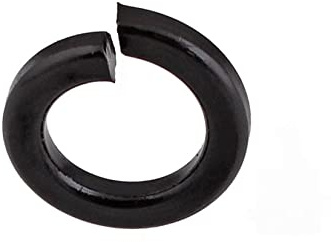 Runder Abstandshalter aus Aluminiumlegierung, flache Unterlegscheiben aus Edelstahl, Mdingbao-Druckfeder, Kohlenstoffstahl 8.8, schwarz verzinkte offene Federscheibe, Federdichtung M12-M30, 10 Stück