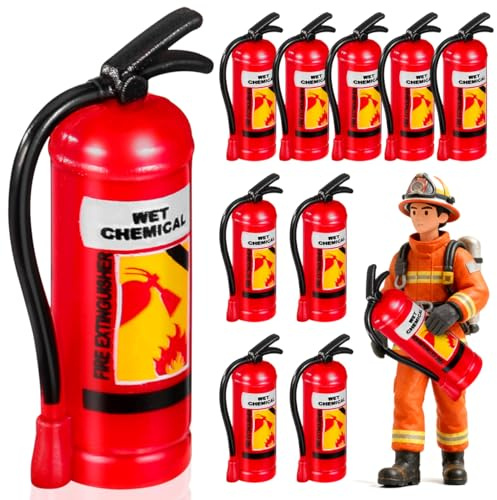 Toyvian 20 Stück Miniatur Feuerlöscher Dekorationen Kompakte Mikro-Bastel-Landschaftsmodelle Für Garten Bonsai Blumentopf Innen Außen Geeignet