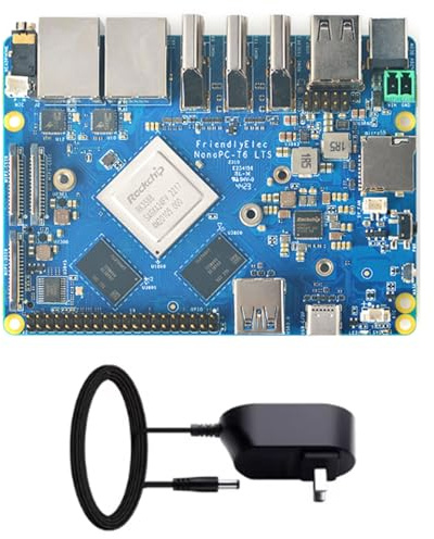 APBVIHL NanoPC-T6 LTS RK3588 Einplatinencomputer | RK3588, 8GB RAM, 64GB eMMC, Echtzeit Linux RTOS, Dual 2.5G, M.2 PCIe, für Industrie