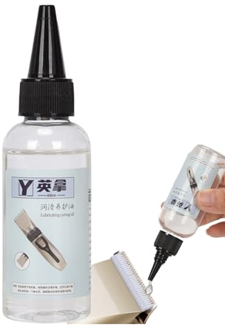 Öl für Haarschneider und Haarschneider, 60 ml – Schmiermittel für Elektrorasierer, professionelle Klingenpflege, sanfte Rasierleistung, reibungsloses Öl, leicht zu reinigen und einzusetzen