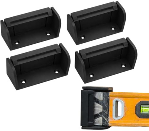 2 Pack | Spirit Level Holder Wall Mount – Universal Level Storage Bracket with Locking Catch | Heavy Duty level Holder for Garage, Workshop & Van | Fits Most Spirit Levels