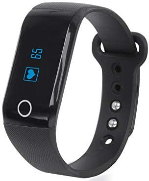Trevi SF 230 HR Smart Band Cardio Frequenzimetro per iOS e Android, Controllo Dati Attività Fisica, Accelerometro a 3 Assi, Notifiche Chiamate e SMS, Batteria Ricaricabile, Nero