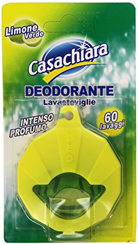 casachiara – Désodorisant lave-vaisselle, intense parfum de citron vert – 4 boîtes de 60 Lavages [240 lavages]