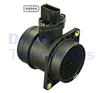 DELPHI AF10301-12B1 Luftmassenmesser/Luftmengenmesser LMM 12V 5-Polig Kompatibel mit VW Golf IV Schrägheck 1J1 06A906461G 06A906461GX AF10301