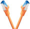 BIGtec Cavo Ethernet 2 pezzi - 2m CAT 7 Cavo LAN RJ45 internet gigabit CAT7 cavo di rete arancione cable Alta Velocità cavo patch