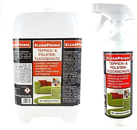 CleanPrince Fleck Schutz Spray 2500 ml 2,5 Liter Teppich- und Polster Fleckschutz | Teppichimprägnierung Polsterimprägnierung