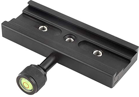 Quick Release Plate Clamp，EBTOOLS Black QR-120 Quick Release Plate Clamp 1/4 3/8 Replacement for Arca SWISS RSS Tripod