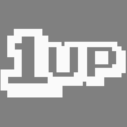 Decus 1 UP Mario Gaming L 1156 (weiß) // Sticker OEM JDM Style Aufkleber