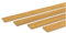 Wodewa Barre murale en bois Iroko huilé 1 m Baguette de finition en bois 30 x 4 mm Pour revêtement mural Couverture de sol Bâche de protection DIY bricolage