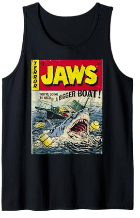 Jaws Pulp Attack Comic Cover Tank Top