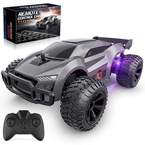Baztoy Voiture Tout Terrain Jouet Garçon Interactif RC Crawler Camion Radiocommandée Jeux Extérieur Intérieur Enfant Ado Cadeau Anniversaire