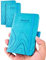 AISBUGUR 2 Stück Notizbuch A6 Notizblock kleine Pocket Notizbuch 9 x 14 cm, Exekutive Hardcover Insgesamt 320 Seiten Dickes Papier Mit Innentaschen Mini Notizbücher (Himmelblau)