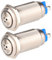 Gebildet 2pcs AC DC 12V 19mm Edelstahl Roter LED-Blitzalarm 80dB Kontrollleuchte Mit Lampensummer, Für elektrische Schalttafel, DIY-Projekt