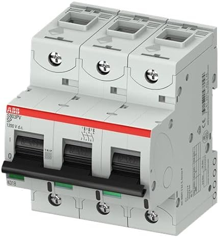 ABB S800PV Leitungsschutzschalter Typ B, 3-polig 80A DIN-Schienen-Montage