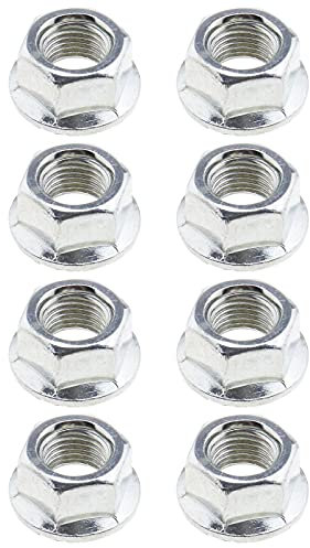 Create Idea 8Pcs 3/8 (9.5mm) Bicycle Wheel Axle Track Flange Nuts for MTB, Hybrid, Kids Bikes, Alloy