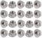 TERF® M10 Serrated Flange Hex Nut M10 (10mm) Hexagonal Serrated Flanged Steel Nuts - Pack of 20