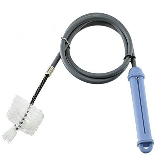 Sink and Drain Cleaning Brush Super Strength Water Pipe Cleaning Dredge Tool Flexible Overflow Unblocker Cleaner Stick removes Blockage Food Hair Dirt Debris for Kitchen Basin Sink Bathtub (1M)