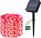 Lezonic Solar String Lights Outdoor, 12M/40Ft 120LED Waterproof Fairy Lights, 8 Modes Copper Wire Solar Garden Lights for Home, Patio, Yard, Gazebo, Fence, Party, Wedding Decoration (Red)