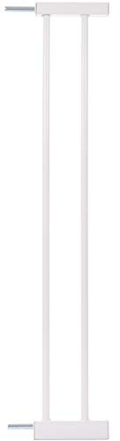KIDIMAX Treppenschutzgitter (Modell 2022) Erweiterung (Verlängerung) 12 cm, steckbarer Gitter Aufsatz für Treppenschutz, weiß