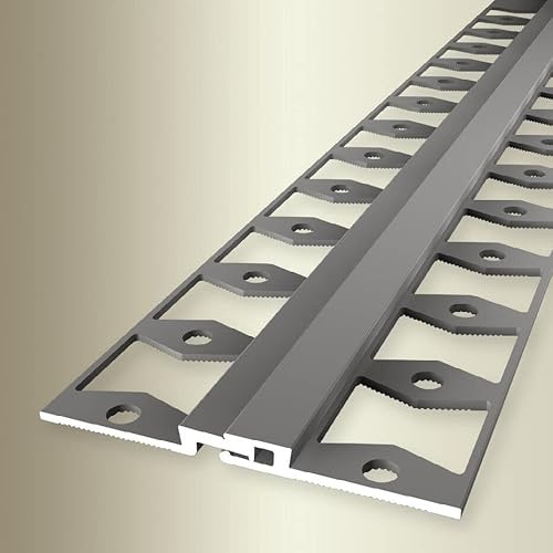 PROVISTON | Bewegungsfugenprofil | Breite: 53 mm | Höhe: 3 mm | Länge: 2700 mm | Aluminium eloxiert | Dehnungsvermögen:2.5 mm | Edelstahl | Geschlossen Gestanzt