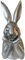 presentis HASENBÜSTE Osterhase Deko Ben 35 cm Silber Altsilber Osterdeko