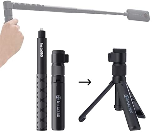 Handheld Camera Selfie Stick and Tripod for Insta360 Bullet Time Bundle,Compatible with Insta360 X3/ One X2/One RS/One R/One Accessories