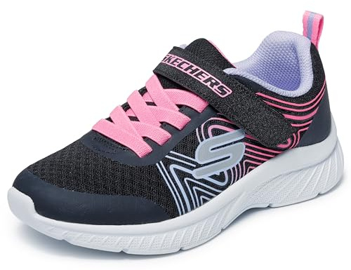 Skechers Girls Microspec Plus - Swirl Sweet Trainers