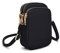 Casecret Mini Tasche Damen Handy Schultertasche Kleine Handytasche zum Umhängen mit Geldbörse Umhängetasche Brieftasche Kartentasche Crossbody Bag für iPhone 14 13 11 Samsung Xiaomi Bis zu 7 Schwarz