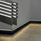 KHELSE LED-Aluminium-Kanalsockelleiste, 10 x 1 m, Sockelleiste, LED-Lichtleiste, Aluminium-Kanalprofil, Sockelleiste, Licht für Wohnzimmer, Schlafzimmer, Küche, Heimkino (10 Stück, 1 m)