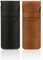 NINVVS 2 Pieces Pen Case, PU Leather Pen Case, Handmade Pen Case, Pen Protective Case for Pens,Apply to Pencils, pens, Ballpoint pens (Black and Brown)