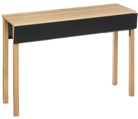 5 five simply smart Console Effet Bois Naturel Gris Extensio