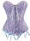 LSFYSZD Corsé de encaje para mujer, corpiño de lencería moldeadora de cuerpo, talla grande (morado, M), Morado (, M
