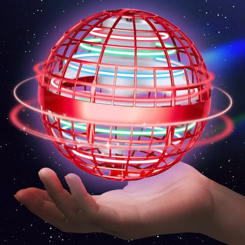 Sosuy 2024 Flying Orb Spielzeug - Weihnachten Neuheit Hover Ball Galaxy Boomerang Hand Drone Orbit Magic Floating Ball Mini Outdoor Fidget Spielzeug Stocking Stuffer für Jungen Mädchen Teens Kinder