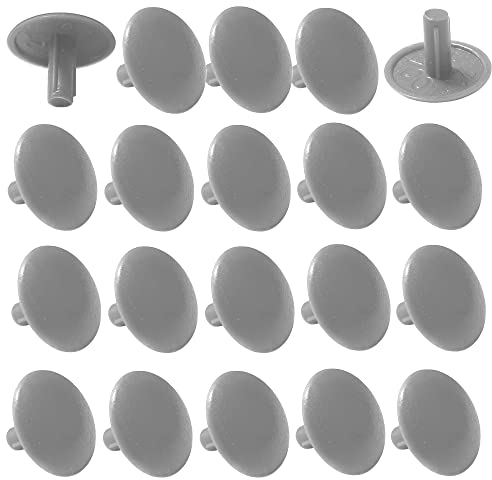 cyclingcolors 20x Cache Vis Plastique Universel 4,5x13x10mm cruciforme Capuchon Trou Protection Masque, gris