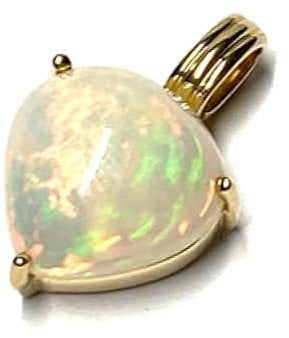Anhänger 585/- Gold Edelopal (ethiopisch) tropfenform Kettenanhänger Rarität Unikat