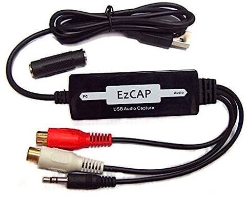 JECOMPRIS Audio Acquisition Card USB Card Recorder Converts Vinyl Record Player Cassette Tape Audio to Wav for Home Studio Use