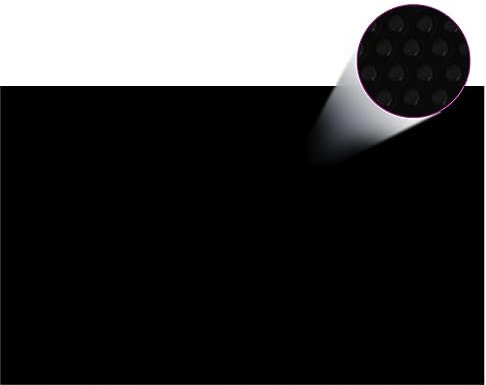 Homgoday Poolabdeckung, schwarz, 260 x 160 cm, PE, Poolabdeckung, Poolabdeckung, Abdeckplane für Pool