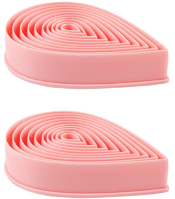 ASUNFO Lot de 2 emporte-pièces en forme de goutte d'eau en forme de goutte d'eau pour mariage