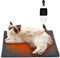 Papettly Pet Heating Pad for Cat Dog - 30℃-60℃ Adjustable Temperature Kitten Puppy Heat Pad with Timer(1-12H), Waterproof Dog Cat Heat Mat with 2m/6ft Chew Resistant Cord, 18”x18” Heated Dog Blanket