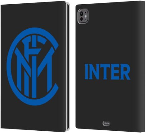 Head Case Designs Licenza Ufficiale Inter Milan Pianura Grafici Custodia Portafoglio in Pelle Compatibile con Apple iPad PRO 11 M4 2024