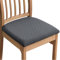 CLGTY Stretch Stuhlbezug Sitzfläche 2 Stück, Abnehmbar Waschbar Esszimmerstuhl Sitzbezug Fleckschutz Sitzbezug Stuhl Sofahusse Für Küche-dunkelgrau-2 Stück