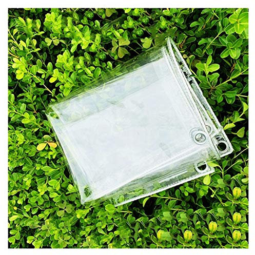Bâche Transparente Tissu de Pluie Transparent Épaissie PVC Tarpaulin en Plein air Étanche en Plastique Rideau de Rideau de Rideau À Vent Coupe-vent de la Toile de Balcon Bâche Protection,de Différente