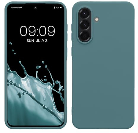 kwmobile Hülle für Samsung Galaxy A36 5G TPU Case - Handyhülle unterstützt kabelloses Laden, Flexible Schutzhülle, gummiertes Cover in Arctic Night