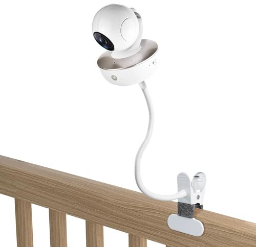 HOLACA Support universel pour babyphone avec clip pour moniteur bébé Arlo/Motoro/Nannio/HelloBaby - Polyvalent pour tous les autres appareils photo avec support à vis 1/4 sans outils ni dommages