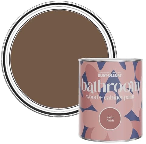 Rust-Oleum Mould, Mildew & Stain Resistant Bathroom Wood and Cabinet Paint in Satin Finish - Chester 750ml