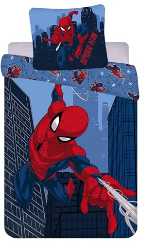 Marvel Spider-Man Wendebettwäsche, 140 × 200 + 60 × 80 cm (C)