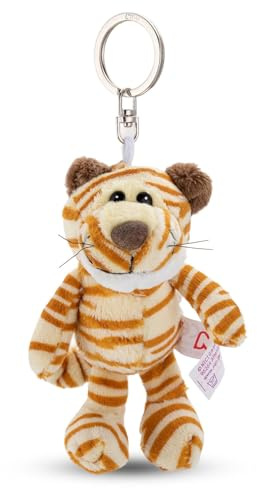 Yoljun Tiger Schlüsselanhänger Plüsch, Niedlicher Schlüsselanhänger Tiere, Weicher Schlüsselhalter, Plüsch Anhänger Geschenk für Kinder Erwachsene, Lustiger Schlüsselbund für Rucksack Tasche